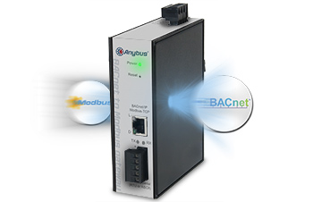Anybus BACnet/Modbus-Gateway Das Gateway integriert Modbus-Geräte in BACnet-Netzwerke