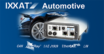 IXXAT Automotive-Lösungen von HMS IXXAT Automotive-Lösungen von HMS