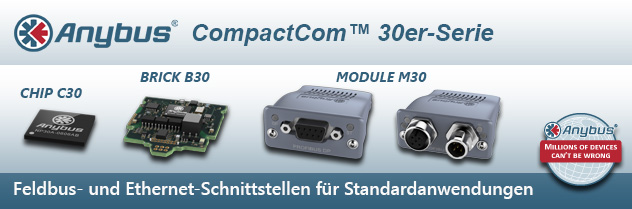 Anybus CompactCom 30er-Serie für Feldbus und Ethernet